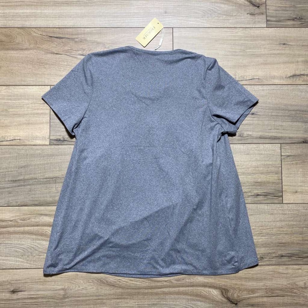 Ekouaer Womens Short Sleeve Pajama Top With Built In Tank Size Large Gray - Picture 7 of 9